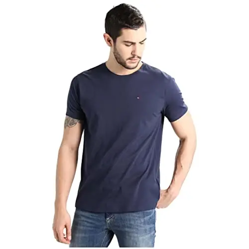 Tommy Jeans Herren Langarmshirt Tjm Xslim Jersey Tee, Black Iris, XL
