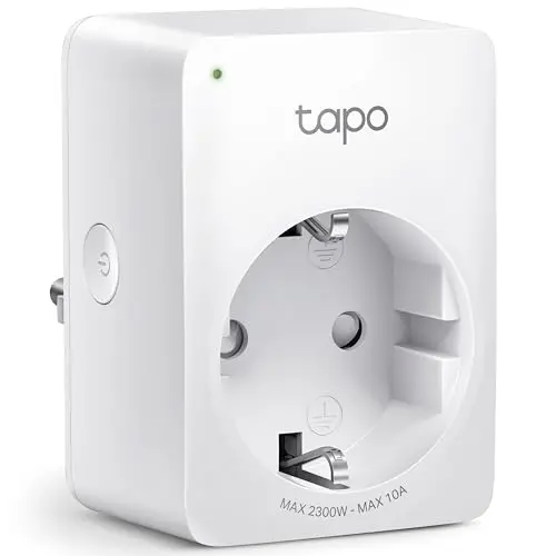 TP-Link Tapo P100 WLAN Smart Steckdose - App gesteuert, kompatibel mit Alexa & Google Home, Fernzugriff, Mini, Weiß