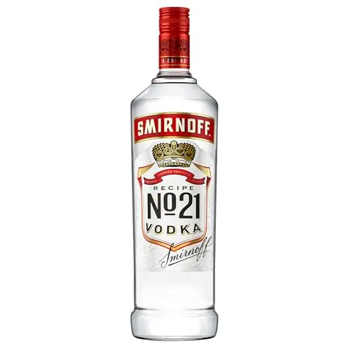Smirnoff Red Label No.21 Vodka, 1000ml - Premium Wodka aus den USA, 37,5% vol