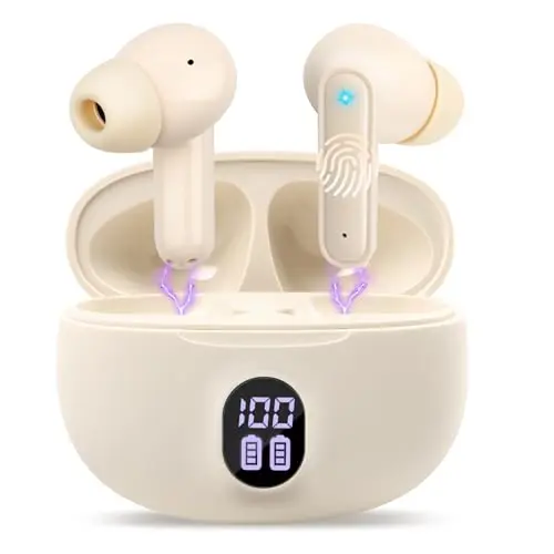 Kabellose Bluetooth In-Ear Kopfhörer mit LED-Anzeige und IPX7 Wasserdichtigkeit
