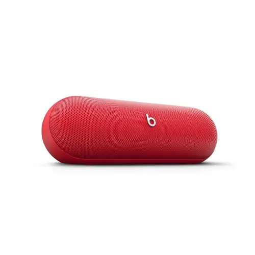 Beats Pill Bluetooth-Lautsprecher, 24h Akku, Wasserabweisend, Kraftvoller Sound, Signalrot