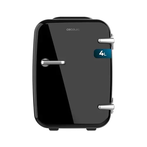 Cecotec Mini-Kühlschrank Bolero MiniCooling 4L Havanna Black, Kühl- und Heizfunktion, 12V-220V, ideal für Auto und Wohnwagen