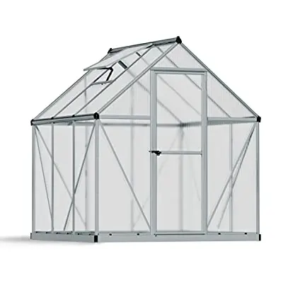 Palram Canopia Mythos 6x6 Treibhaus, 186x185cm, Aluminium, UV-beständig, für Tomaten