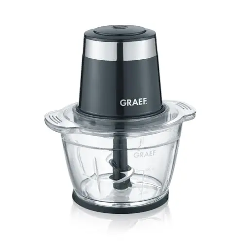 GRAEF Multi-Zerkleinerer CH502 Schwarz – Ideal zum Hacken von Obst und Gemüse
