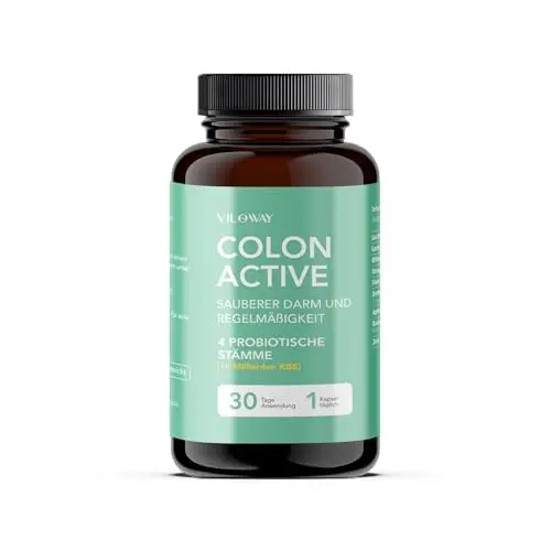 VILOWAY Colon Activ 30 – Probiotika und Ballaststoffe für gesunde Verdauung, 30 Kapseln