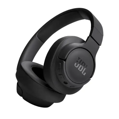 JBL Tune 720 BT Wireless Over-Ear-Kopfhörer – JBL Pure Bass Sound – Bis zu 76 Stunden Musikwiedergabe – Schwarz