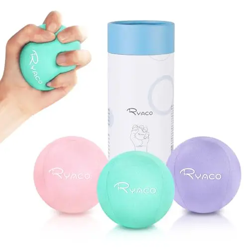 RYACO Handtherapie Stressball-Set – 3er-Pack für therapeutische Handwiederherstellung