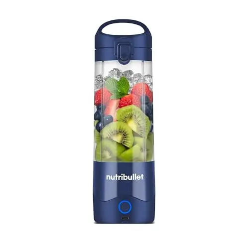Nutribullet Stabmixer, 475ml BPA-frei, Mini-Mixer, Multifunktionsmixer, USB-C, Navy Blau