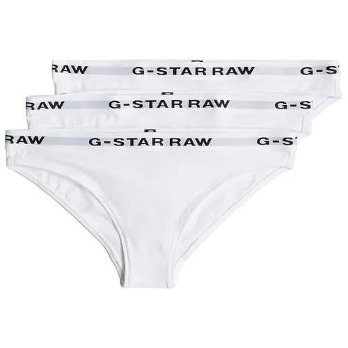 G-Star Damen Slips 3er-Pack Weiß, Größe S
