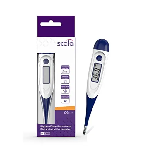 scala SC 1501 Digitales Fieberthermometer für Kinder und Erwachsene – schnell und präzise, orale und rektale Messung