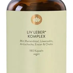 SUNDAY NATURAL® Mariendistel Artischocke Löwenzahn Komplex - 180 vegane Kapseln - Hochdosierter Leber-Komplex