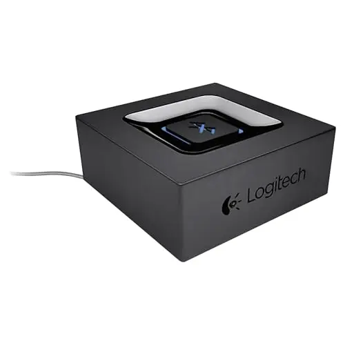 Logitech Bluetooth Audio-Empfänger, kabellos, 3,5 mm & Cinch, 15 m Reichweite, EU-Stecker, für PC, Mac, Tablet, Handy, Receiver, Stereo, Schwarz