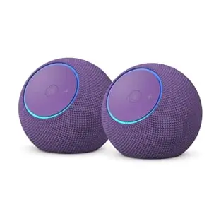 Amazon Echo Dot Max (neueste Generation) mit Alexa, Raumklang & Smart-Home-Hub, Amethyst, 2er Pack