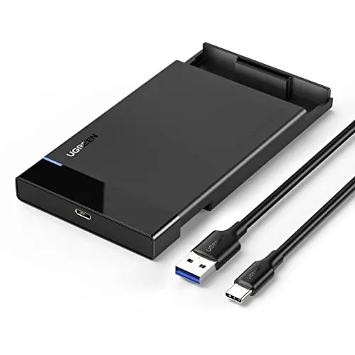 UGREEN 2,5 Zoll Festplattengehäuse USB C 3.2 für SSD und HDD, werkzeugfreie Montage