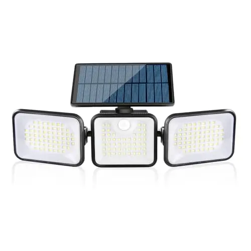 Hqynss Solar-Wandleuchte mit Bewegungsmelder – IP65 wasserdicht, Außenleuchte für Garten
