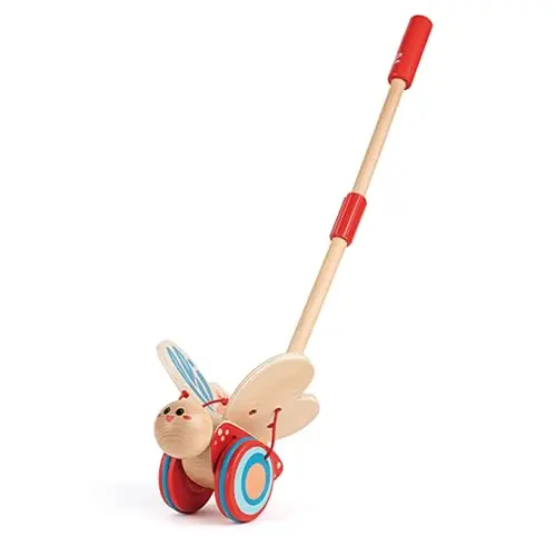 Hape Schiebetier Schmetterling aus Holz - Mit beweglichen Flügeln
