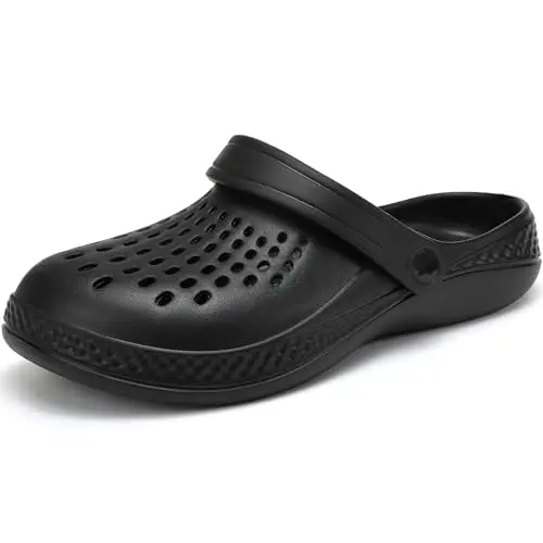 VOLHAL Clogs Herren, Schwarz, Größe 40/41