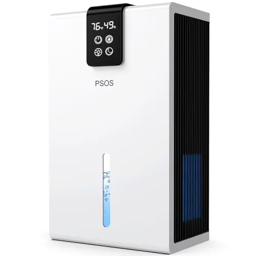 Luftentfeuchter 2800ML - Leiser Entfeuchter mit automatischer Abschaltung und 7 Farben für Keller und Badezimmer