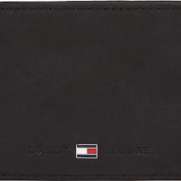 Tommy Hilfiger Johnson Mini Coin Pocket Geldbörse Herren, Schwarz