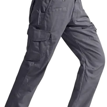 SPOSULEI Herren Cargohose Leichte Outdoor Wanderhose Dunkelgrau 34Wx34L