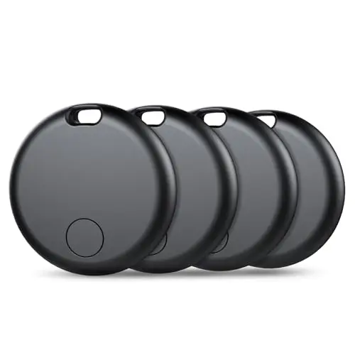 AirTag Schlüsselfinder, Kompatibel mit Apple, Koffer Tracker für Gepäck/Taschen/Schlüssel, 4er Pack, wasserdicht