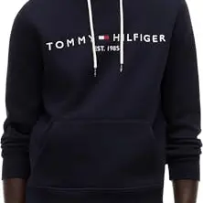 Tommy Hilfiger Herren Hoodie mit Kapuze, Blau (Sky Captain), XL