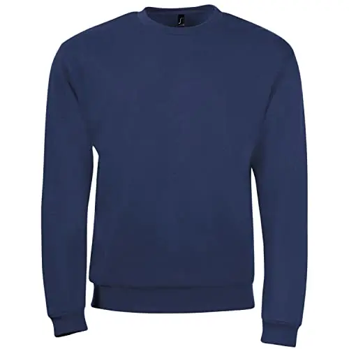 IMPRESSION Herren T-Shirt – Baumwoll Hoodie/Pullover, verschiedene Größen (S-3XL) & Farben, marine, S
