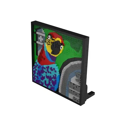 BlueBrixx Pro 108500 – Die DREI ???: Superpapagei aus Klemmbausteinen, 806 Teile