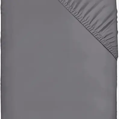 Utopia Bedding Spannbettlaken 90x200cm - Grau - Mikrofaser - 35 cm Tiefe