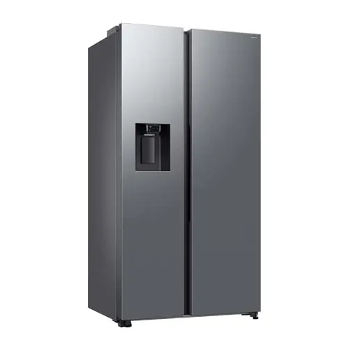 Samsung Side-by-Side Kühl-Gefrierkombination mit Eis-/Wasserspender, 178 cm, 634 l, Edelstahl Look