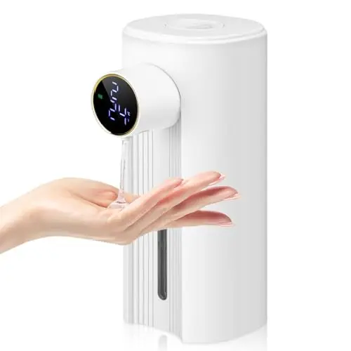 Automatischer Seifenspender mit Sensor – Einstellbar, IPX6 wasserdicht für Bad und Küche, weiß