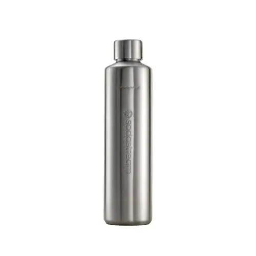 SodaStream DUO Edelstahlflasche 0,8L, spülmaschinenfest, für warm & kalt, 1er-Pack