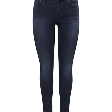 ONLY Damen Skinny Fit Jeans - Dark Blue Denim - Größe L