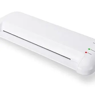 ednet Laminiergerät für DIN A4, weiß, geeignet für 80-125 Mic Folien