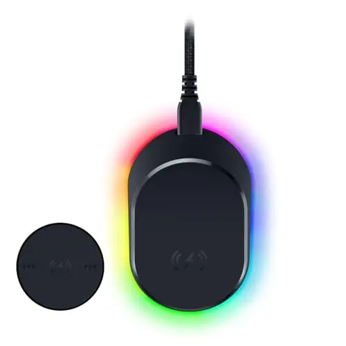 Razer Mouse Dock Pro - Magnetische drahtlose Ladestation für Razer Mäuse, Schwarz