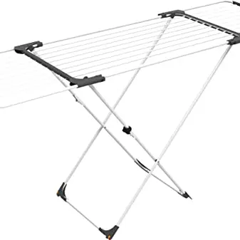 Vileda Surprise Wäscheständer, Aluminium, weiß, 62 x 12.5 x 133 cm