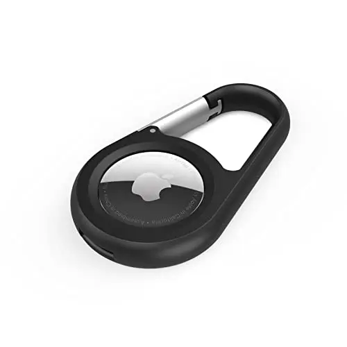 Belkin AirTag Hülle mit Karabiner, Schutzhülle für AirTag (Schwarz)