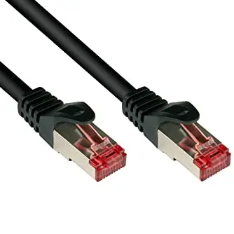 Good Connections Cat. 6 Ethernet LAN Patchkabel, 7,5m, schwarz, für Netzwerkgeräte