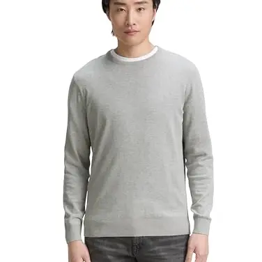 TOM TAILOR Herren Basic Crewneck Pullover