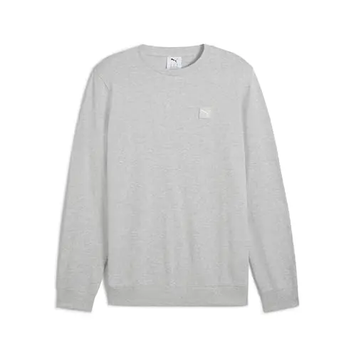 PUMA Herren Crew Sweatshirt, Light Gray Heather, Größe S