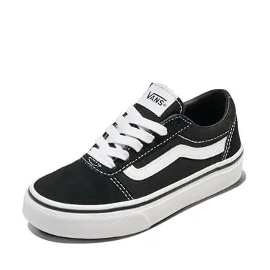 Vans Unisex Kinder Ward Sneaker in Schwarz/Weiß, Größe 39 EU
