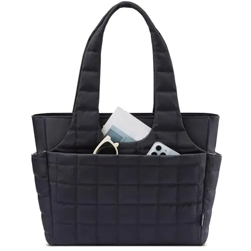 LOVEVOOK Puffer Handtasche Damen Groß "15,6 Zoll" Laptoptasche &amp; Shopper Tasche