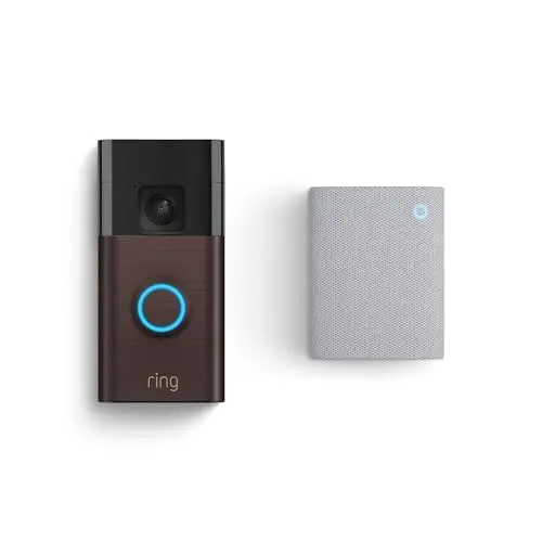Ring Akku-Videotürklingel 3. Generation mit Chime | Kabellose Sicherheitskamera, einfache Installation, 30 Tage Gratis