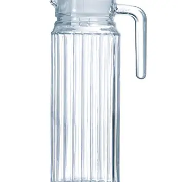 Luminarc Quadro Krug mit Deckel, 1,1 Liter, Glas, transparent