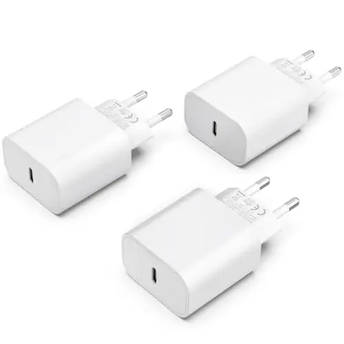 USB C Ladegerät 25W für iPhone 16/15/14/13/12/11/XR/XS/SE und iPad - Schnellladeadapter (Weiß)