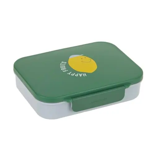 LÄSSIG Kinder Bento Lunchbox mit Fächern Happy Fruits Lemon