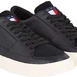 Tommy Jeans Vulcanized Sneakers Herren, Schwarz, Größe 40