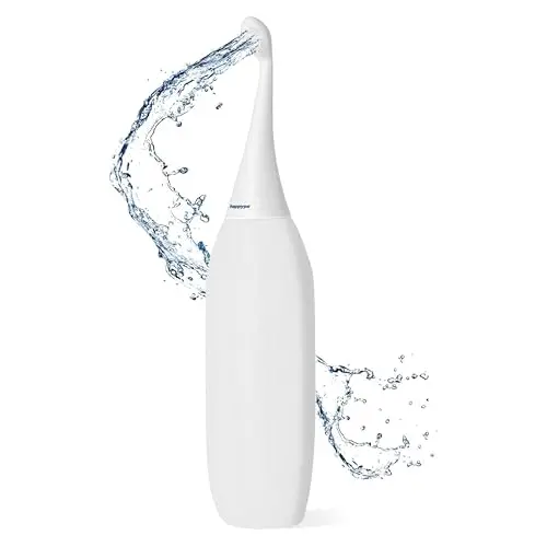 HappyPo Po Dusche - Tragbare Intimdusche für Hygienische Reinigung unterwegs und zuhause - Weiß
