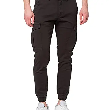 JACK&JONES JJIMARCO Cuffed Pants in Black