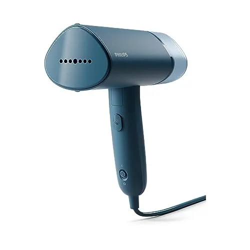Philips 3000-Serie Tragbarer Dampfglätter, kompakt, faltbar, 100ml Wassertank, 20 g/min Dampf, Blau